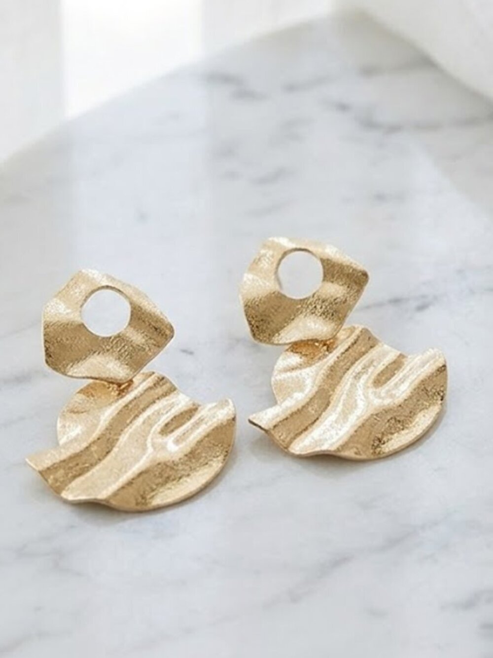 Ladies Oversized Glitter Earrings